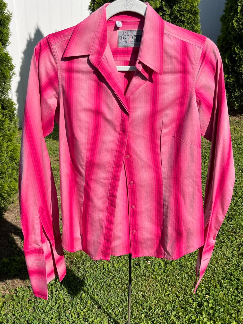 Thomas Pink Pink & Fuchsia Pink Panther French Cuff Shirt